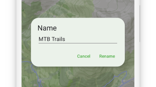 Rename project dialog