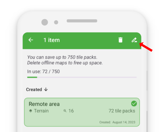 How to rename a offline region