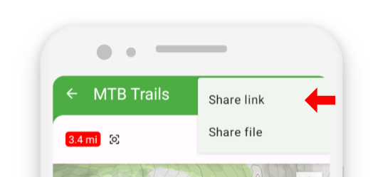 Share as link from map view